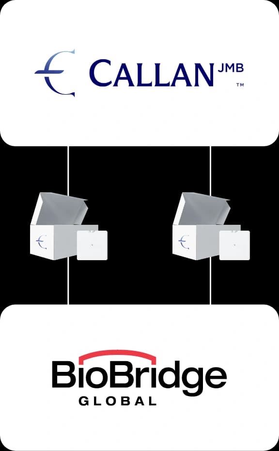 Callan JMB mobile partnership logos and trusted healthcare collaborations