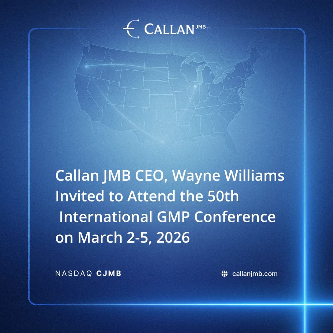Callan JMB CEO, Wayne Williams Invited to Attend the 50th International GMP Conference on March 2-5, 2026