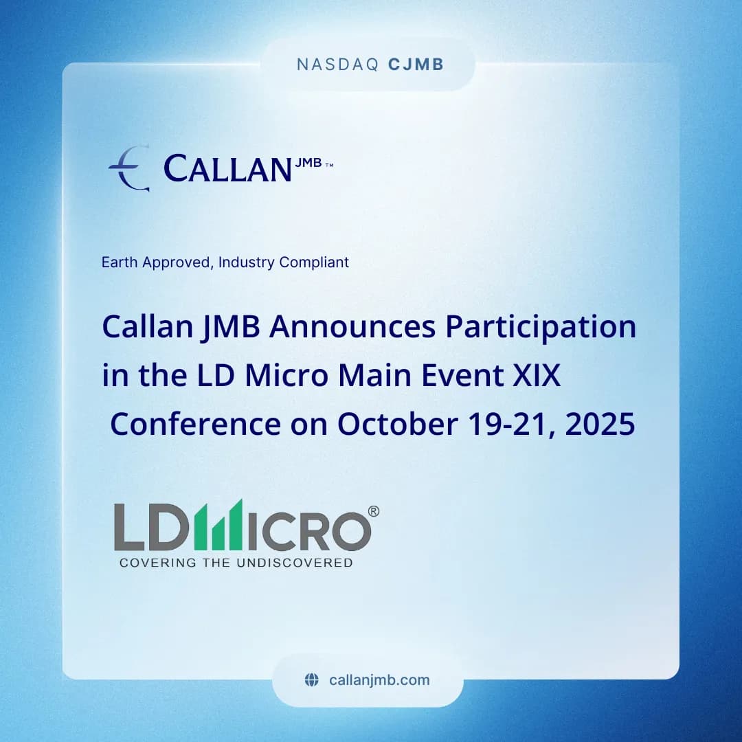 Callan JMB Announces Participation in the LD Micro Main Event XIX Conference