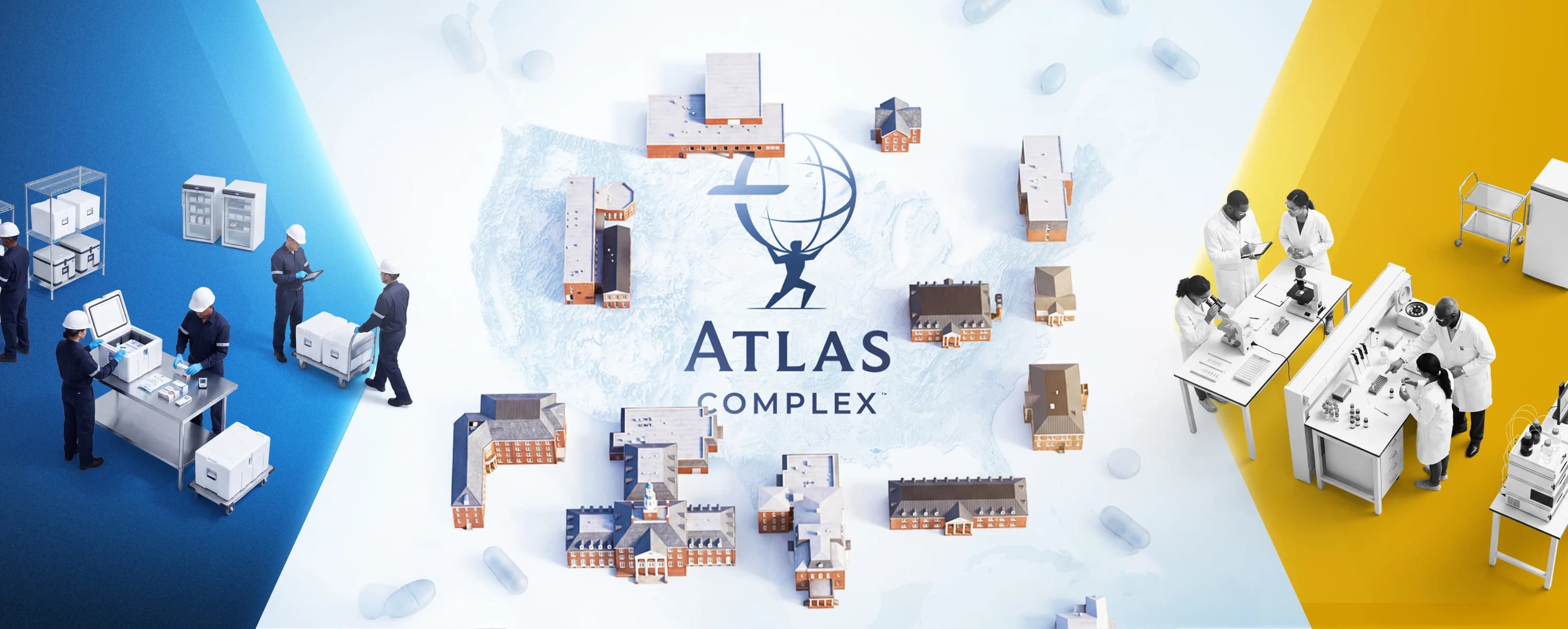 Atlas Complex by Callan JMB integrated pharmaceutical, research, and logistics campus