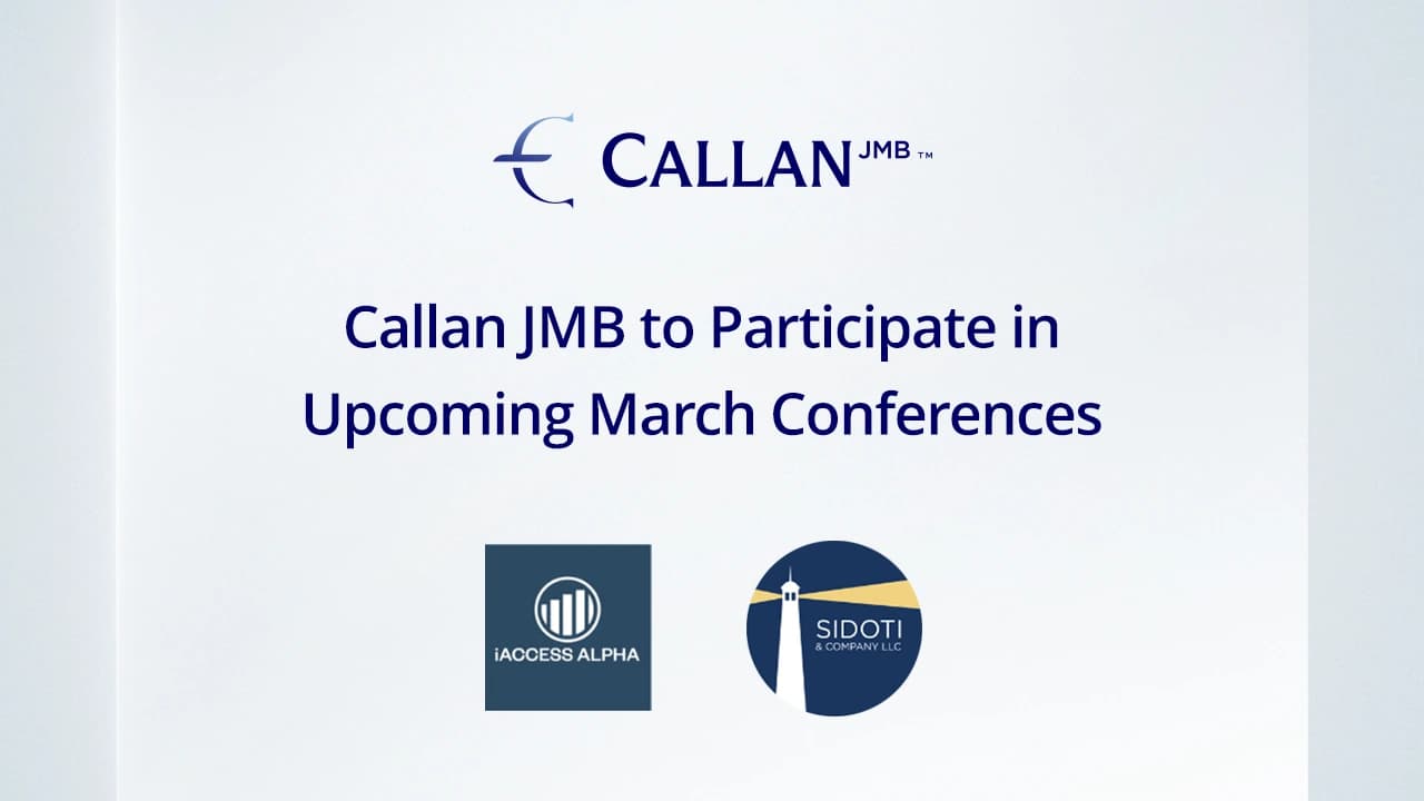 Callan JMB to Participate in Upcoming March Conferences